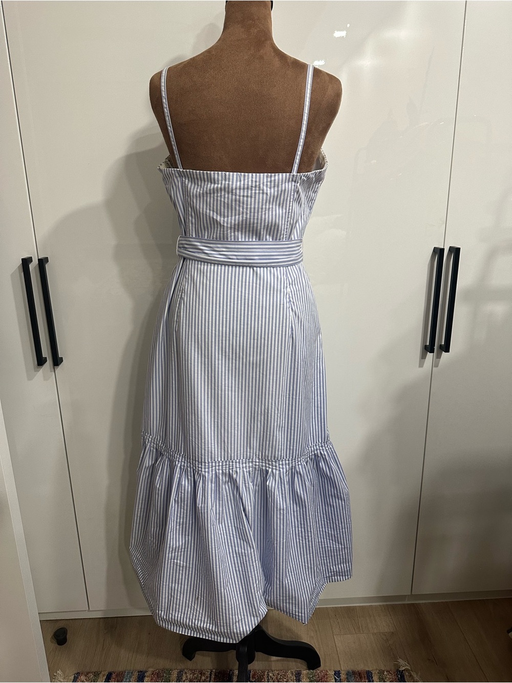 Banana Republic Light Blue & White Striped Tie-Waist Maxi Dress - Picture 10 of 14